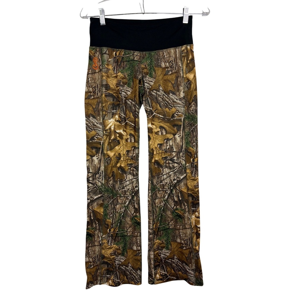 SHE Outdoor Camo Pants Realtree Stretch Straight Leg Hunting Trousers Size S